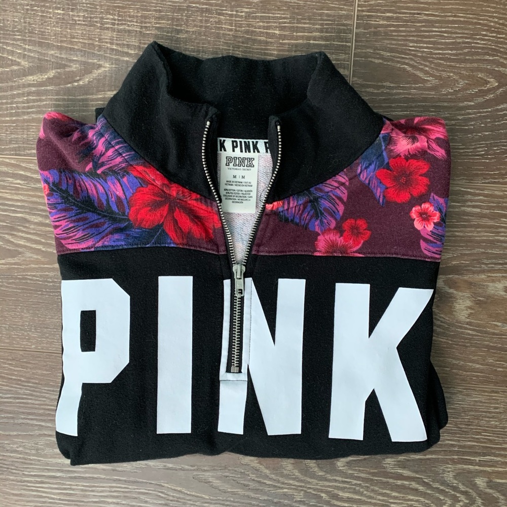 Victoria Secret Pink Quarter Zip Pull Over